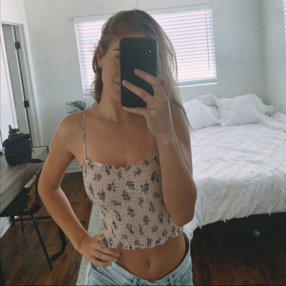 Flowery crop top